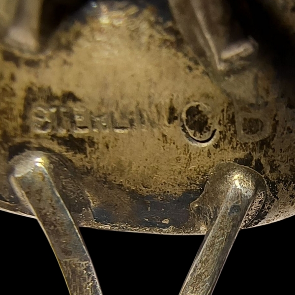 Southwestern Signed CB Sterling Silver Ring – Split Shank Design - Picture 10 of 12